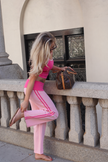 Pinky Promise Organic Cotton Pilates Trousers