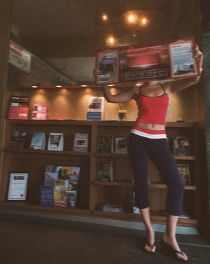 Record Store Organic Cotton Capri leggings